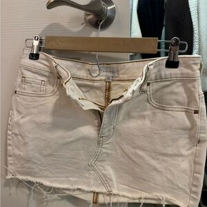 PacSun Cream Mini Skirt